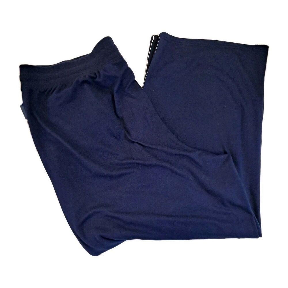 Aeropostale Women's Fleece Pants Size 3X Navy Roses Accents - Picture 2 of 9